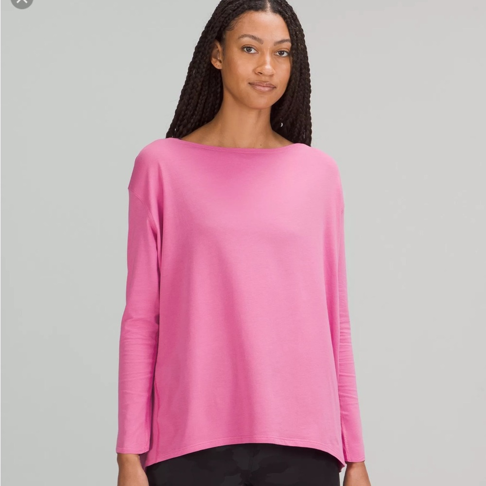 Lululemon Back In Action Organic Cotton Long-Sleeve Shirt